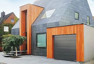 Moderni šiferio struktūra garažo vartams